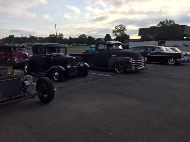 First day Goodguys Columbus PPG Nationals 2019 @ Registration. Just a few Rat Rods parked next to us.